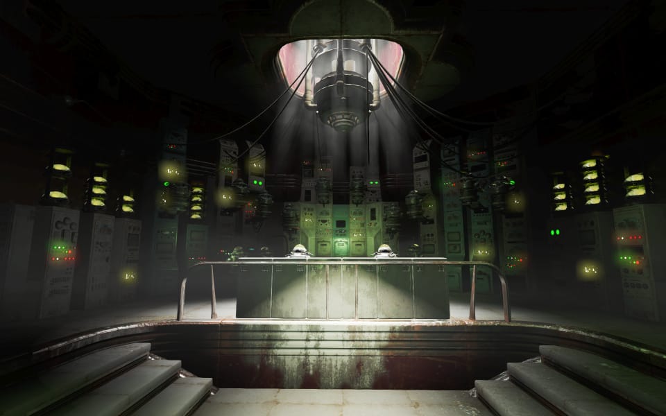 Screenshot of The Mechanist's lair.