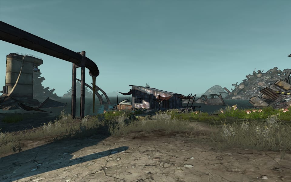 Borderlands screenshot from the Trash Coast area