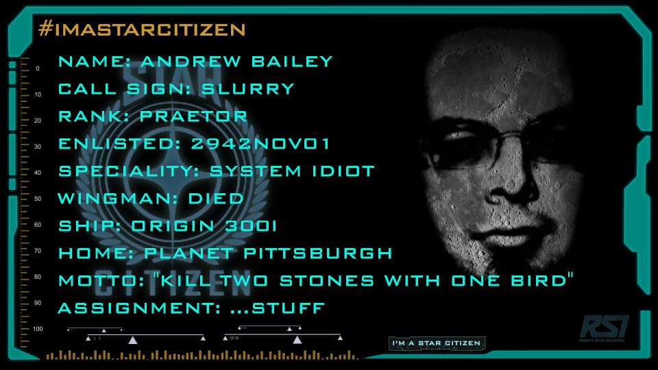 My StarCitizen info card.