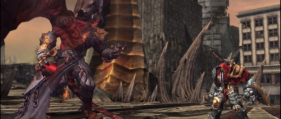 Screenshot of a cutscene with a demon.