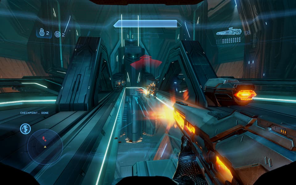 Screenshot showing some Promethean war dogs.