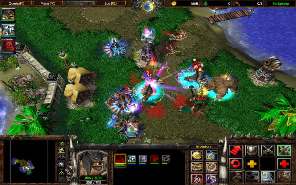 Screenshot of WarCraft 3